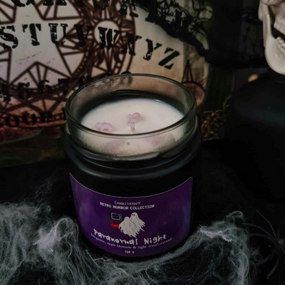 Paranormal Night spooky Halloween candle