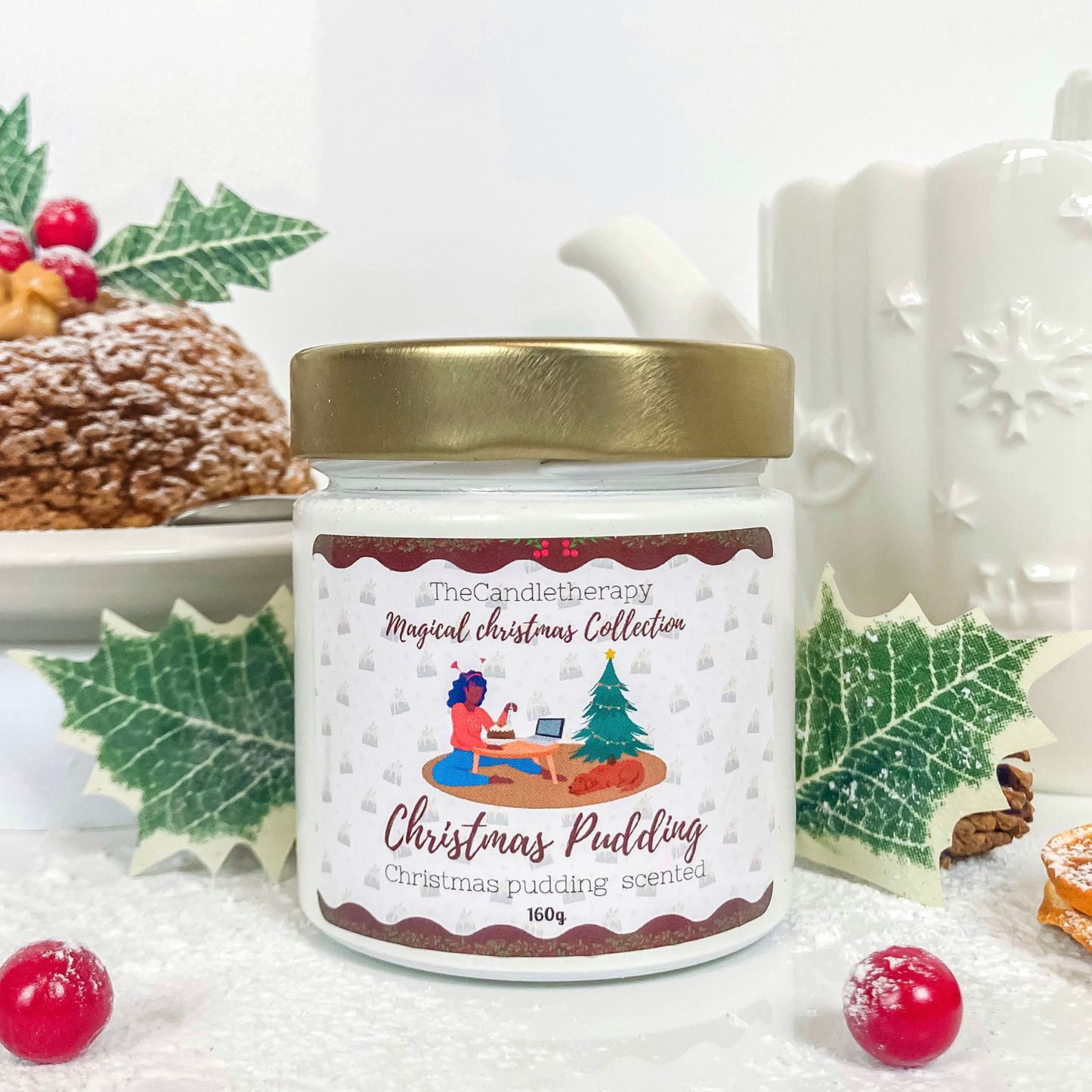 Christmas pudding Limited Edition Christmas candle