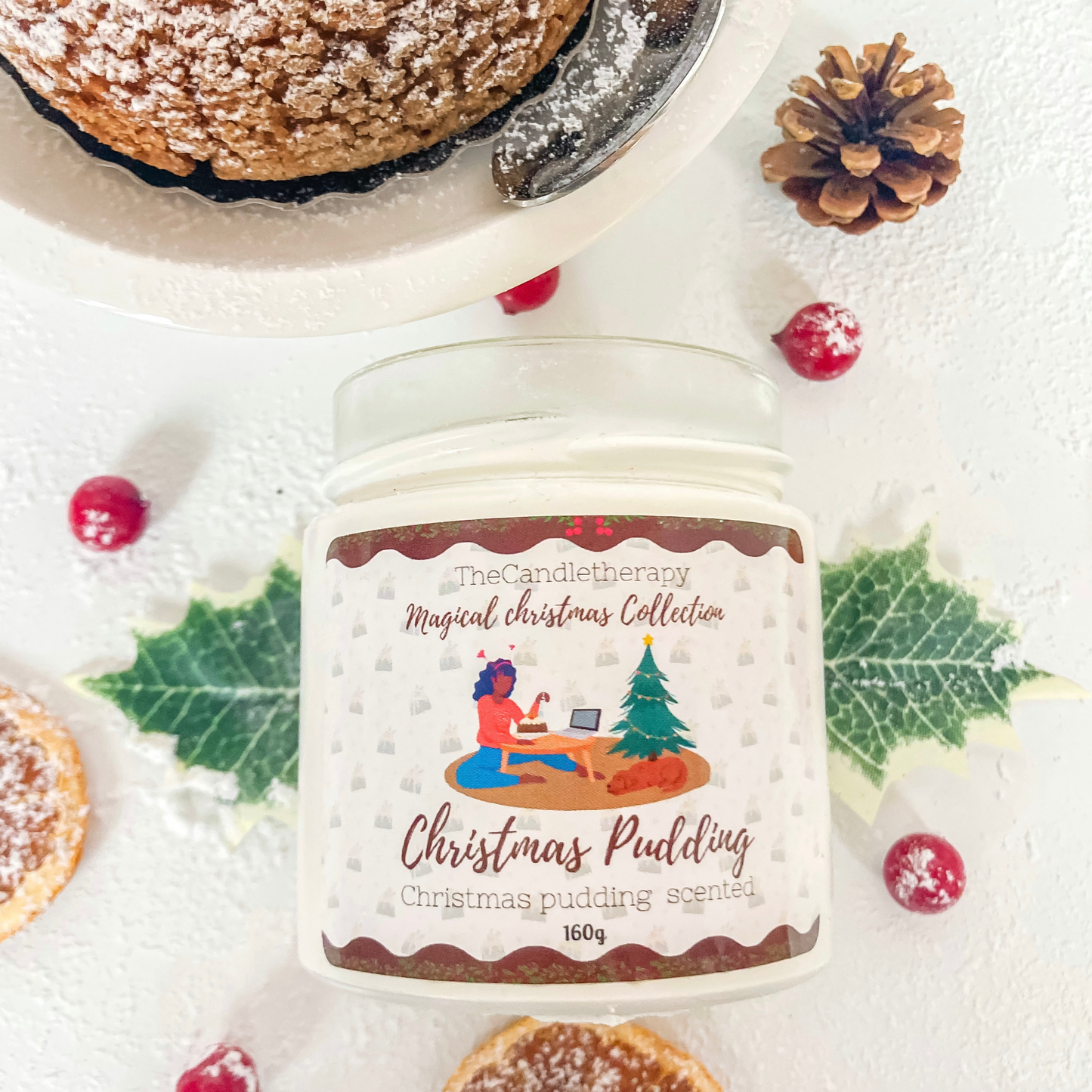 Christmas pudding Limited Edition Christmas candle