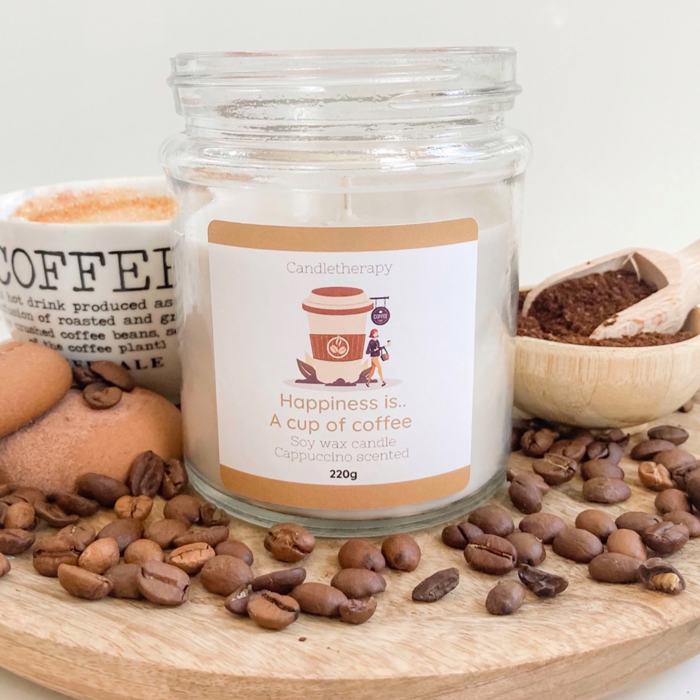 Cappuccino candle