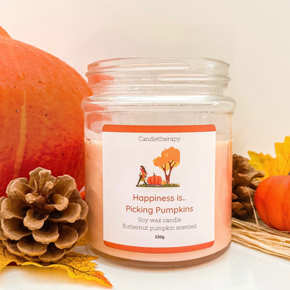 Pumpkin candle