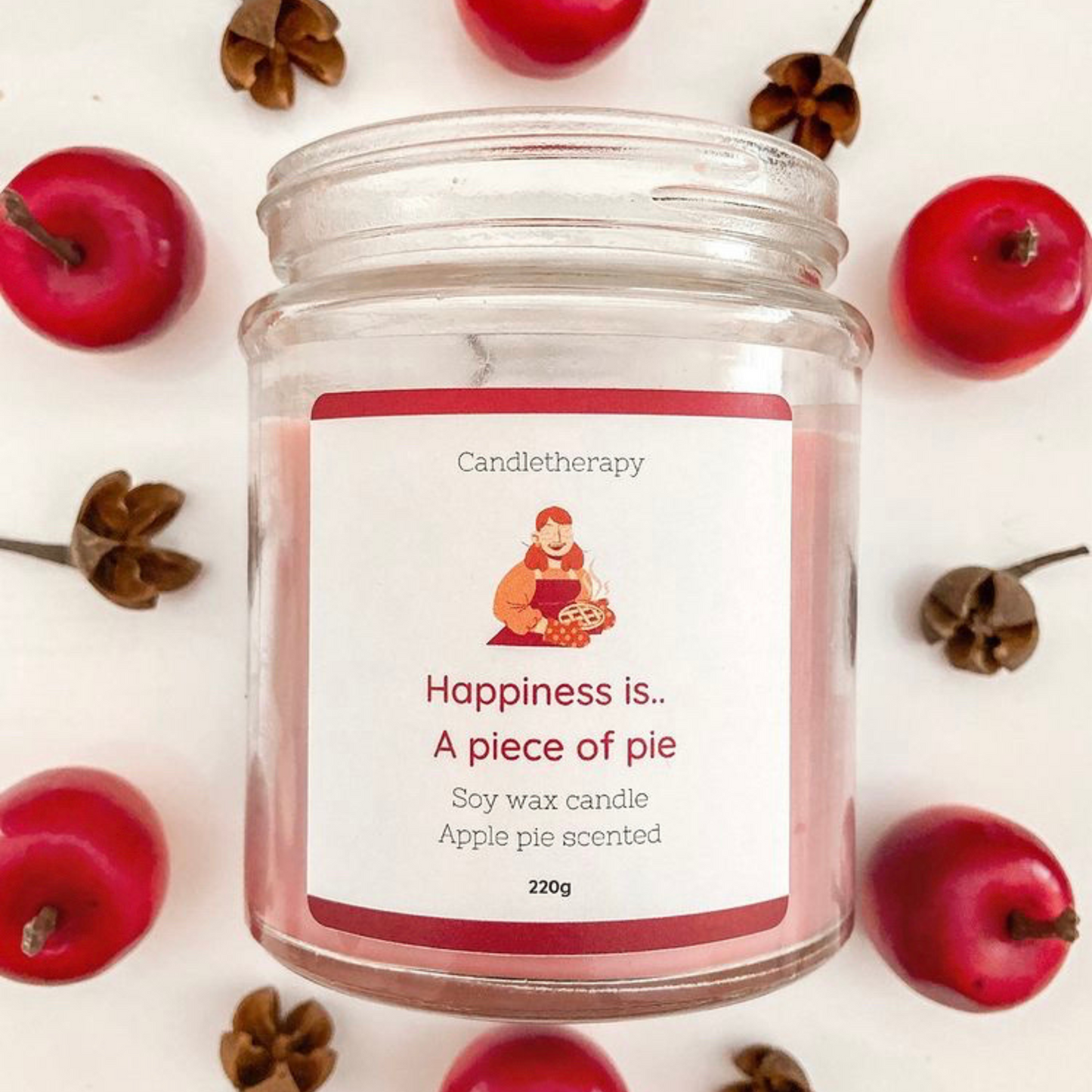 Apple pie candle