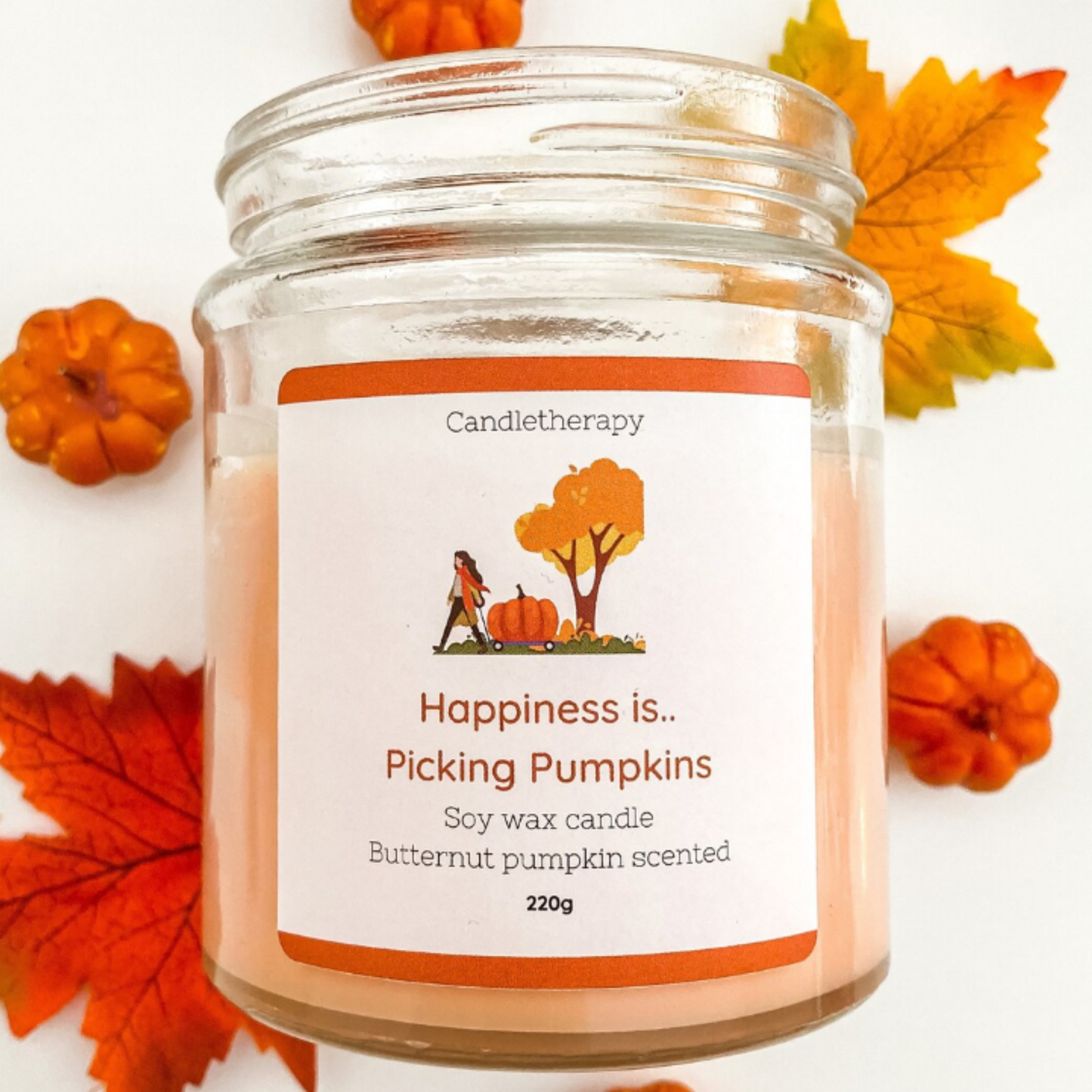 Pumpkin candle